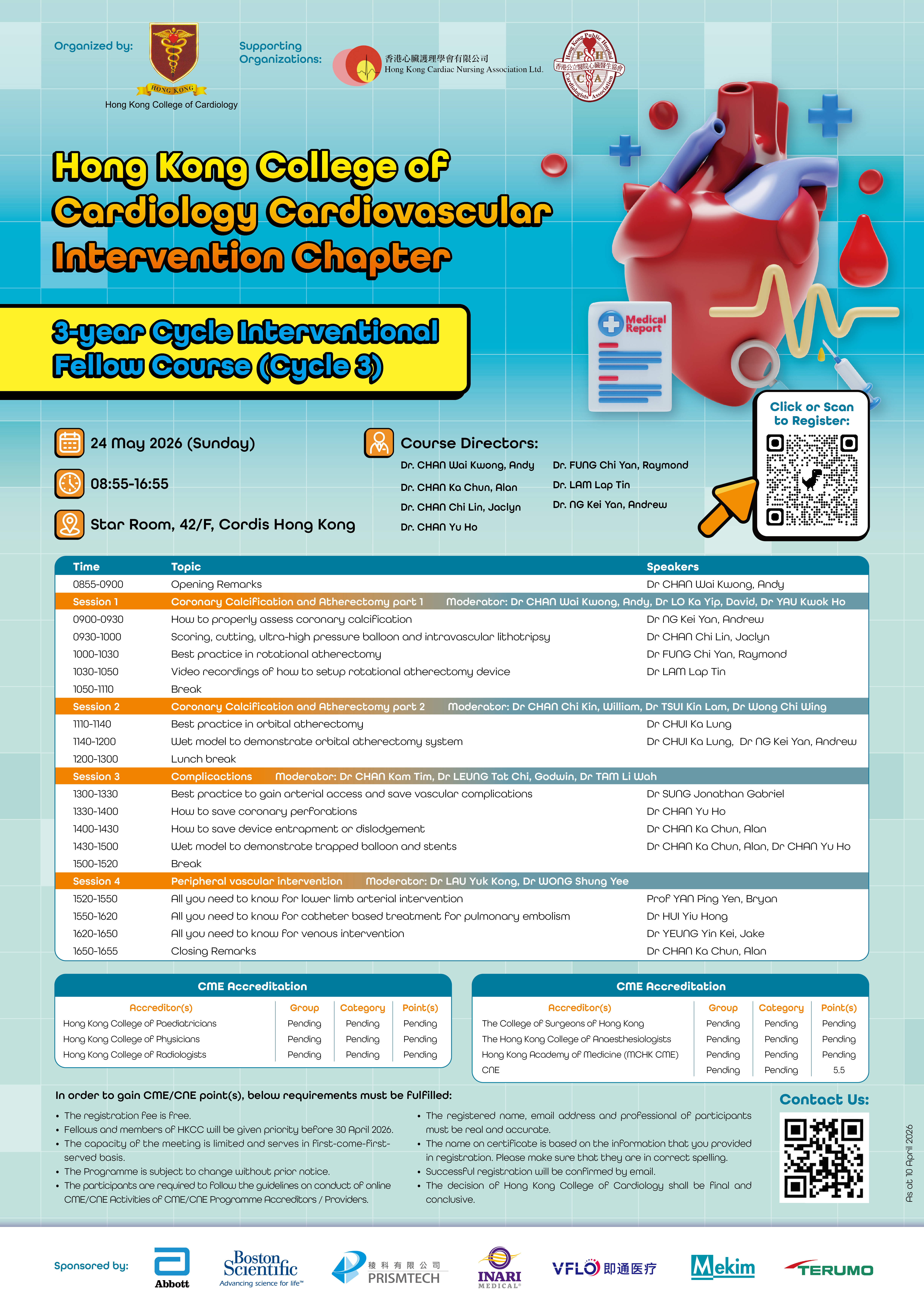 HKCC CVI 3-year Cycle Interventional Fellow Course (Cycle 3) (24 May 2026)